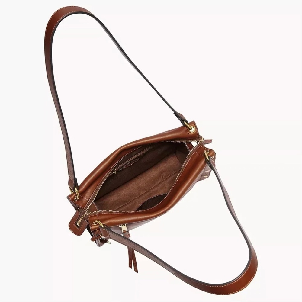 Fossil Allie Satchel in Tan Leather - Picture 5 of 14